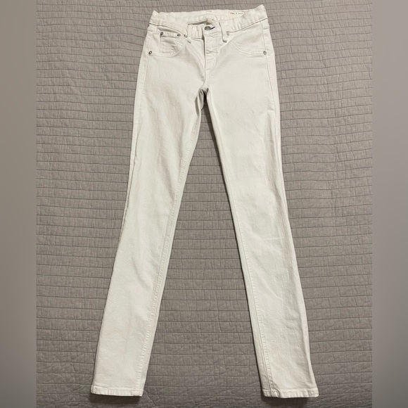 Rag & Bone Skinny Jeans White Blanc Size 26 W1502M595BLA - Picture 1 of 11